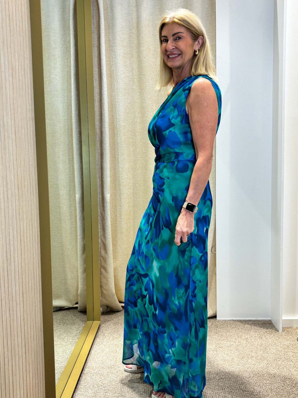 Kira Drape Shoulder Maxi