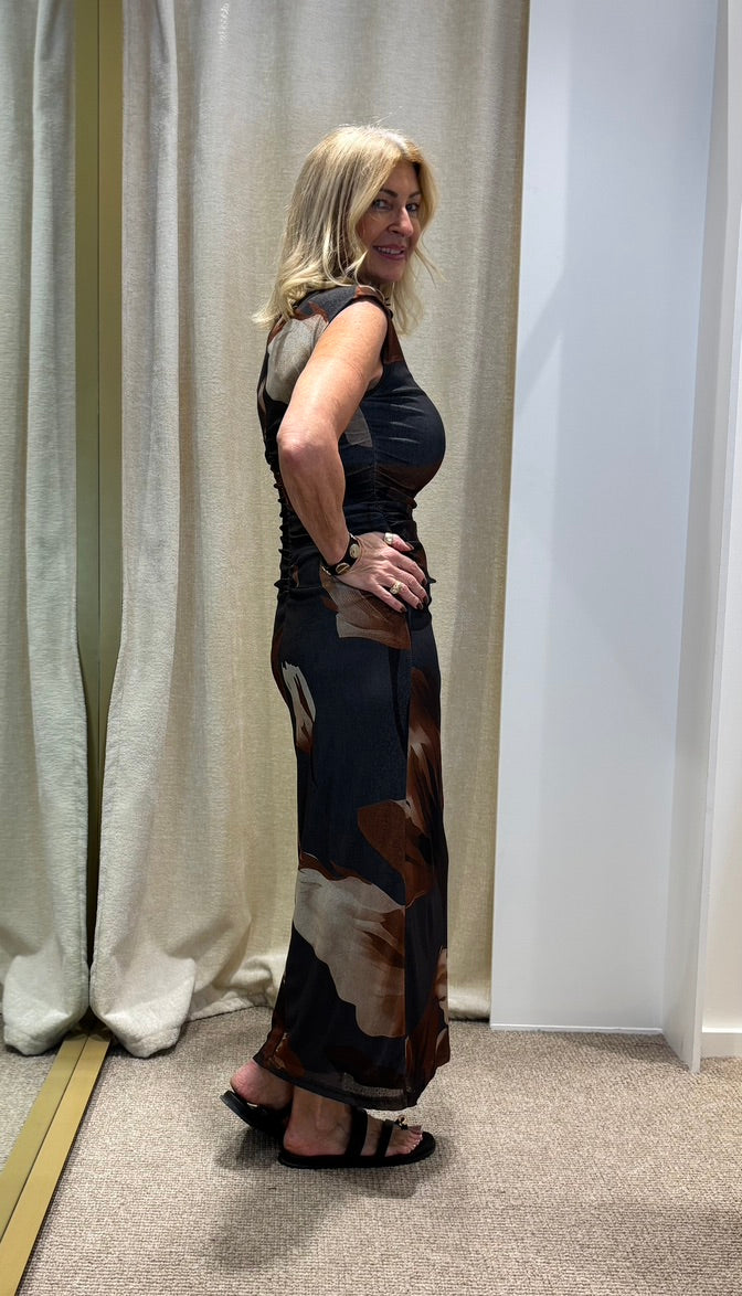 Amelia Jersey Midi Black