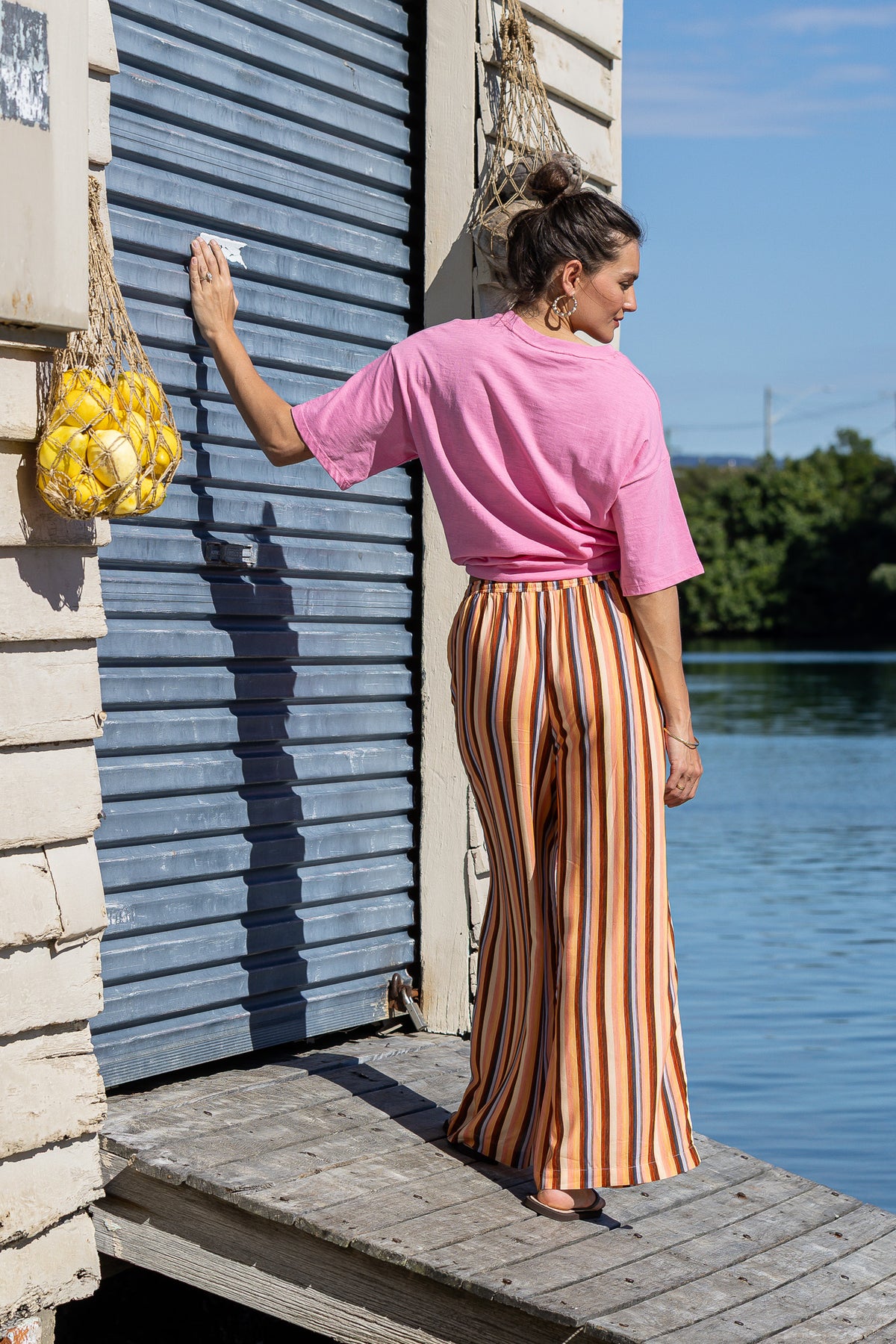 Palma Pants Brown Stripes