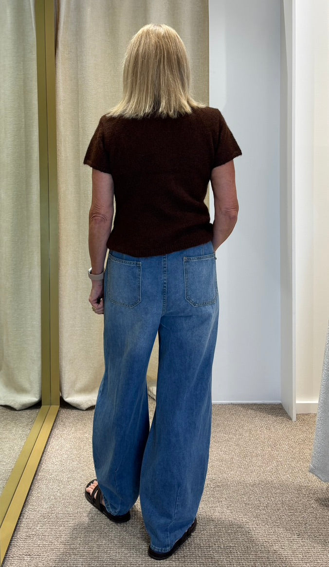 Chrissy Barrel Jeans Light Denim