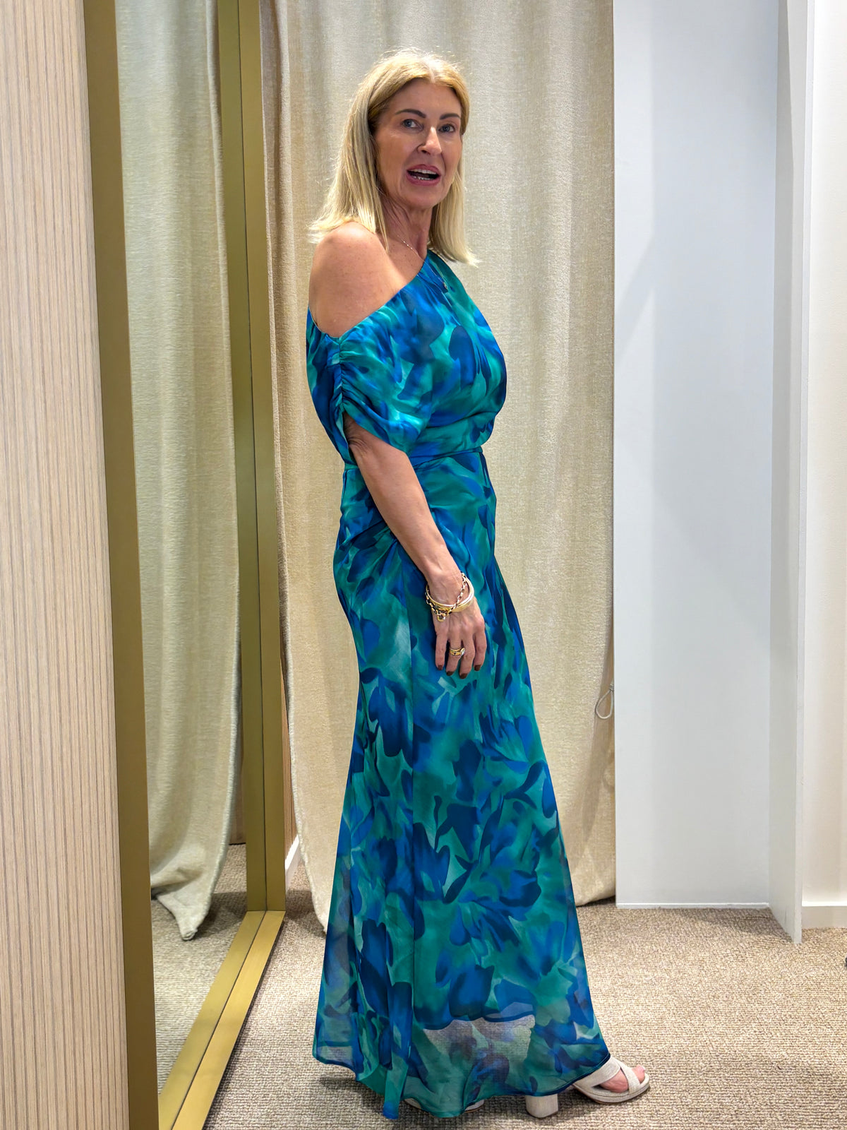 Kira Drape Shoulder Maxi