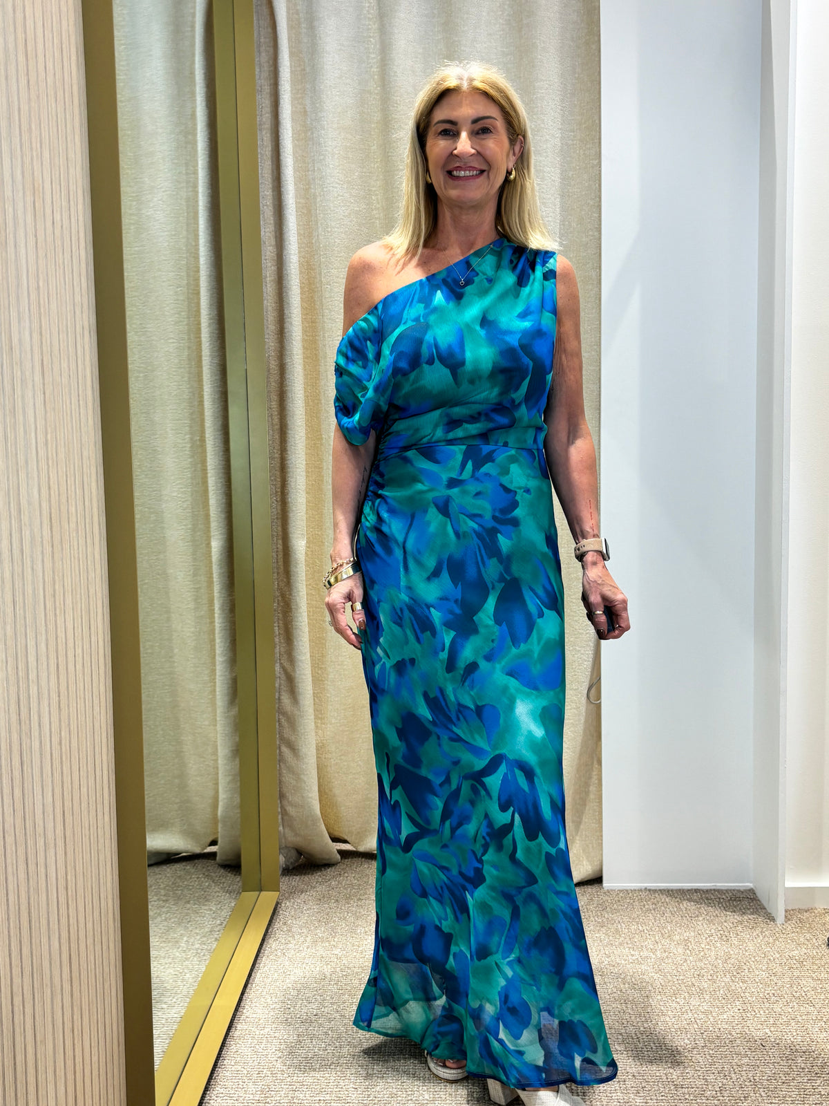 Kira Drape Shoulder Maxi