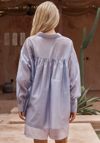 Val Oversized Shirt Lilac