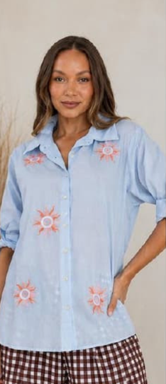 Sunday Sun Shirt Blue