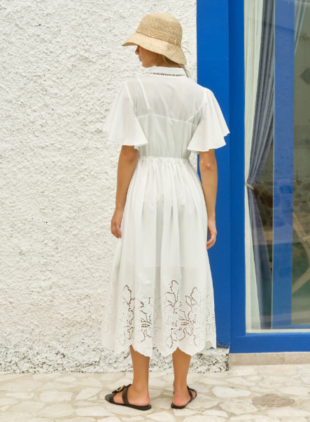 Maribel Midi Dress White