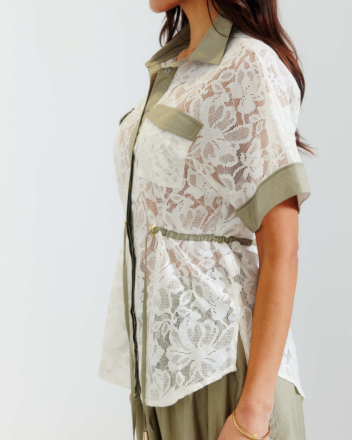 Muse Shirt White Lace